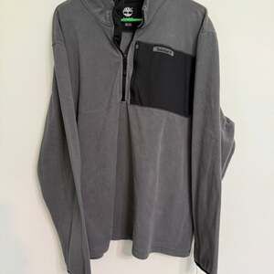Timberland Mens XL Black Quarter‎ Zip Pullover Fleece